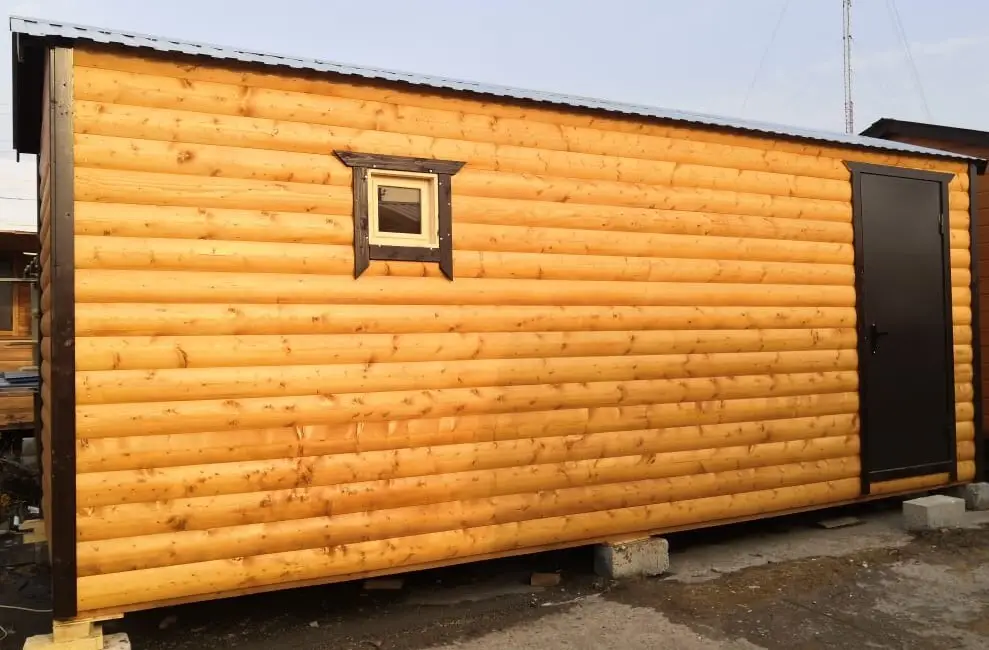 Баня под бревно р-р 6x2,4 "Пар для души-2", арт. 248