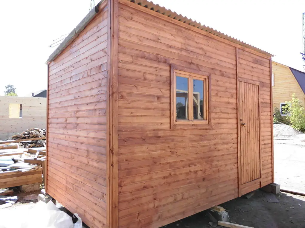 Бытовка р-р 4x2,45 вагонка, арт. 054